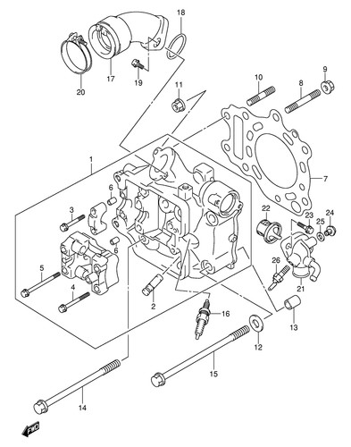Suzuki genuine bolt - genuine, 10mm