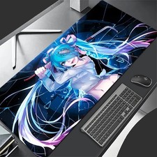 Kawaii Girl Anime Mouse Pad XXL 90x40cm Large Deskmat Laptop Keyboard Non-slip