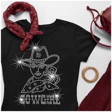 Cowgirl Rhinestone Ladies t