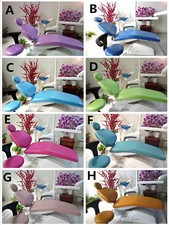Dental Chair Unit Cover Pu Headrest Dentist Stool Foot Cushion Protector 4Pc/Set