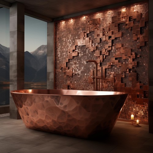 Heavy solid copper - heavy, bathtub