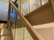 Oak Full Glass Staircase