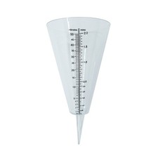 Decorative Garden Rain Gauge Stylish Cone-shaped Rainfall Measuring Tool