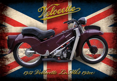 Velocette vintage retro - , repro