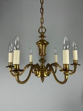 French Gilded Brass 6 Light