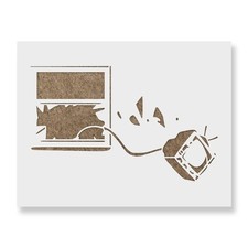 Recycle Banksy Stencil - Craft