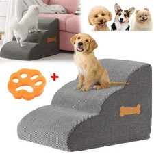 3Step Dog Stairs Pet For Bed