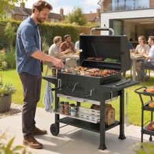 Charcoal BBQ Grill Smoker with