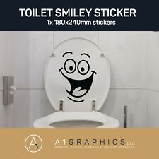TOILET SMILEY FACE vinyl