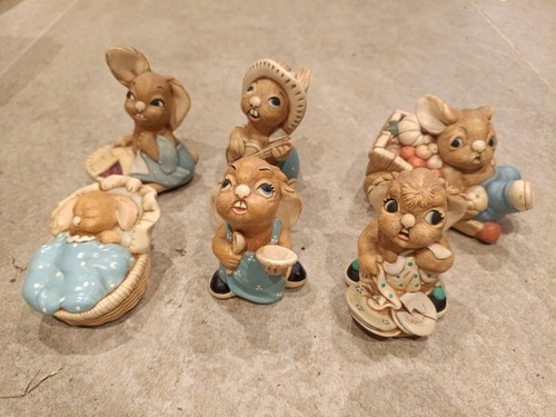 Pendelfin rabbit figurines - pendelfin,