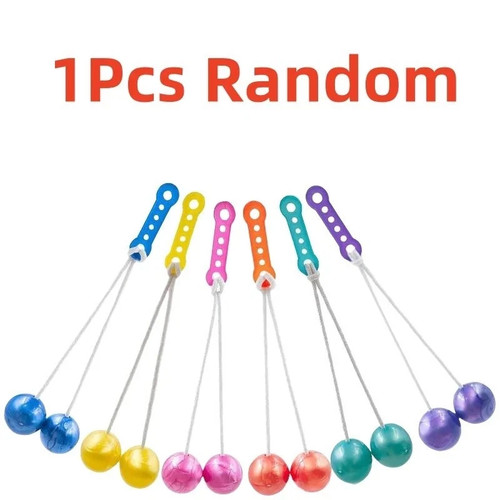 Random color clack balls with - random,