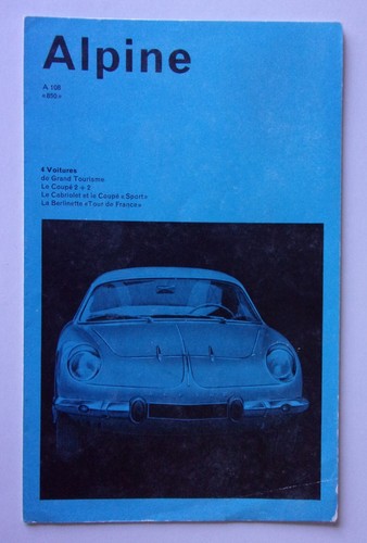 Alpine a108 orig 1960s - orig, french