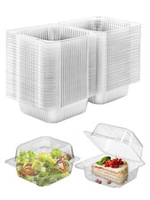 5.5 inch 100 Pieces Single Individual Cake Slice Boxes Dessert Cupcake Boxes