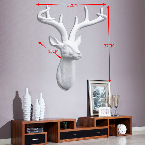 Large wall mounted stag - mounted, deer