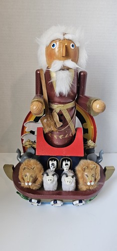 Vintage noah ark wooden - noah's,