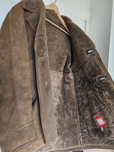 Mens vintage sheepskin - mens, jacket