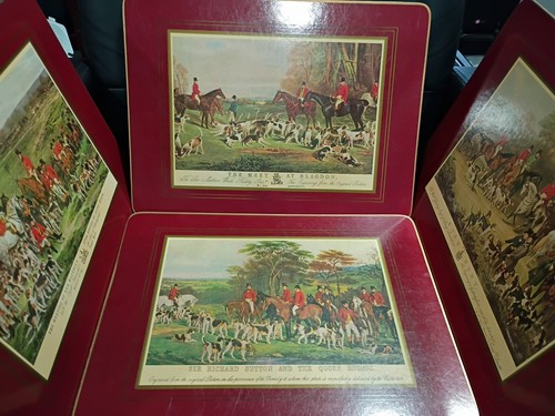 English fox hunting - english, placemats
