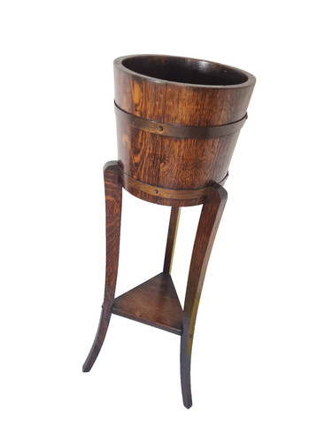 Edwardian brass bound oak - edwardian,