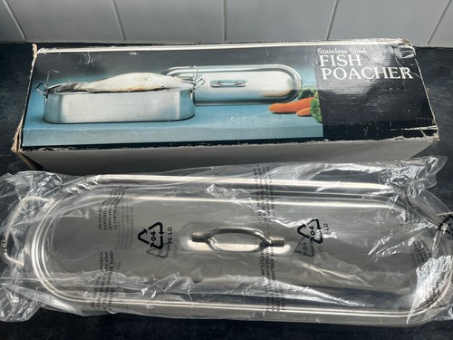 Stainless steel fish kettle - steel,