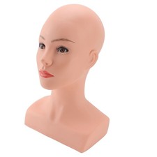 Female Bald Mannequin Head