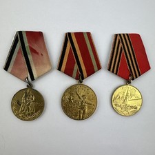 Russian And Soviet Army Second World War 20th, 30th, 50th Anniversary Medals