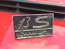 Targhetta Scritta Logo Badge Lancia Fulvia Rallye 1,3 S