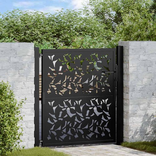 Garden gate black - black, steel