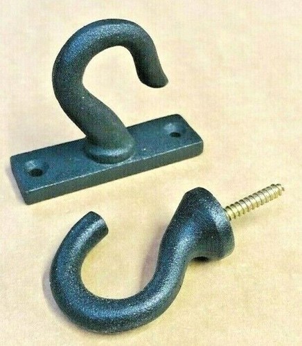 Chandelier hooks black cast - hooks,