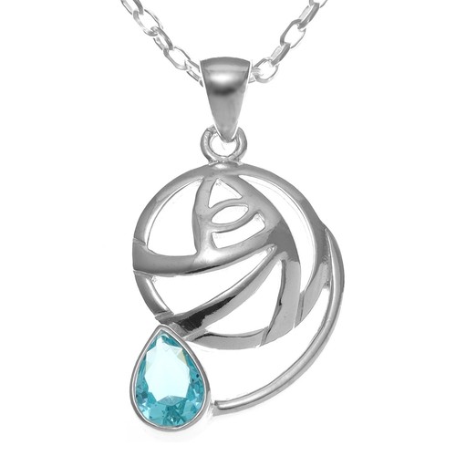 Sterling silver blue topaz