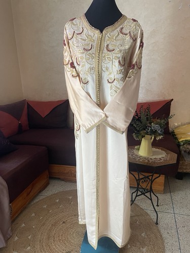 Pink blush moroccan caftan - pink,