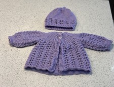 Hand Knitted New Born Baby Set