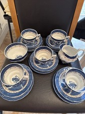 Booths A8025 Real Old Willow Tea-set For FiveIncluding Cream And Sugar