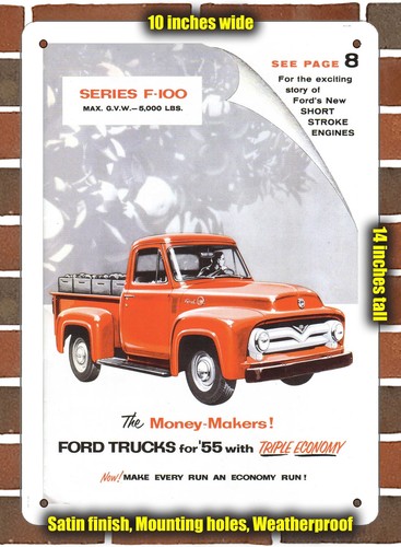 Metal sign 1955 - sign, f100