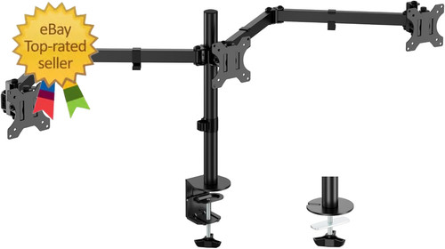 Triple monitor desk - monitor,