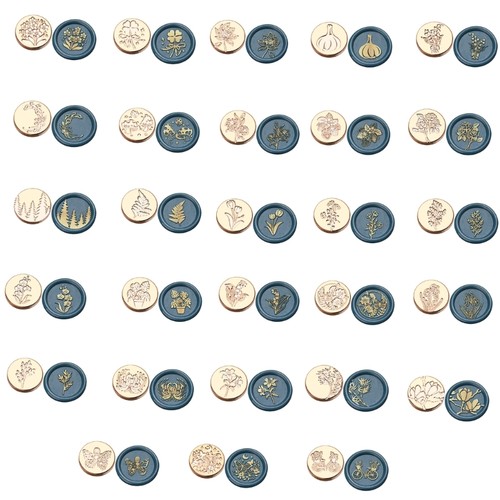 Brass head wax seal - head,