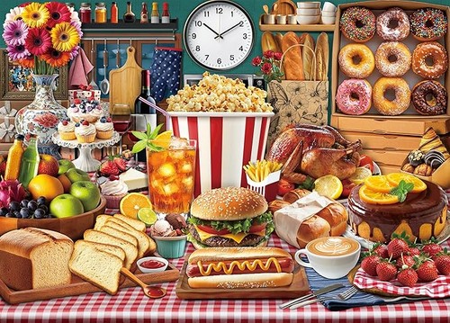 1000pcs jigsaw puzzle food - 1000pcs,