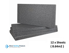 50mm Grey Polystyrene Graphite EPS board for EWI (12 pcs)  8.64m2 **Collection**