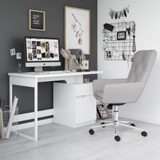 Bridport Desk in White by Alphason