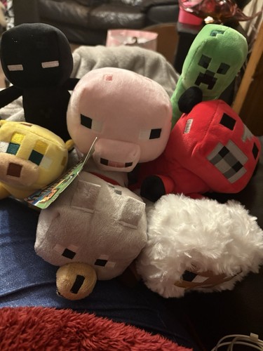 Minecraft plush toys bundle - 8x,
