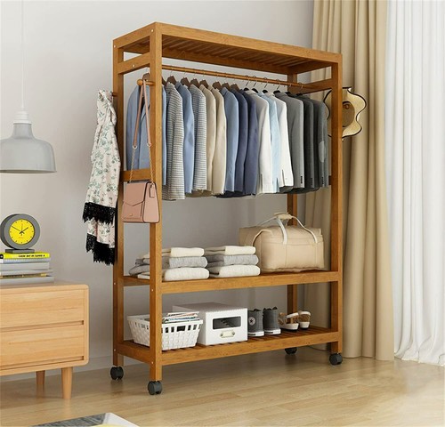 Heavy duty wooden clothes rail - duty,