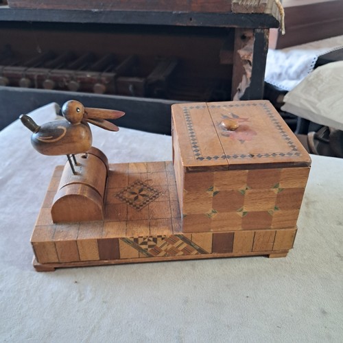 Vintage wooden bird - wooden, novelty
