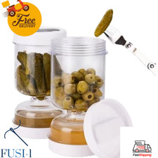 Olive and Pickle Strainer Jar