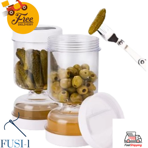 Olive and pickle - strainer, jar