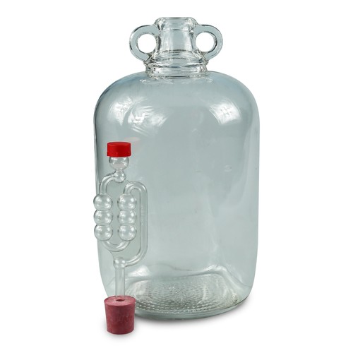 5ltr glass demijohn with - demijohn,