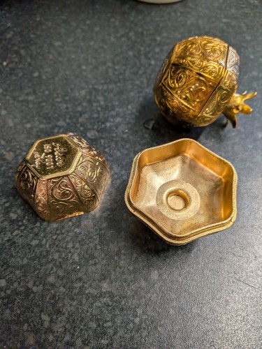 Acar brass decorative box - brass, iso