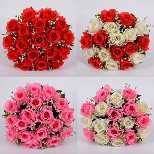 Heads silk rose - 18,