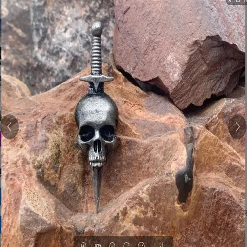 Skull crossbones enamel pin - crossbones,