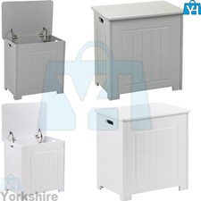 Laundry Basket Wooden Bathroom