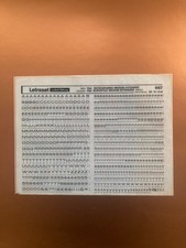 LETRASET 667 MICROGRAMMA MEDIUM EXTENDED 12 pt Transfer Write Off Letters NEW