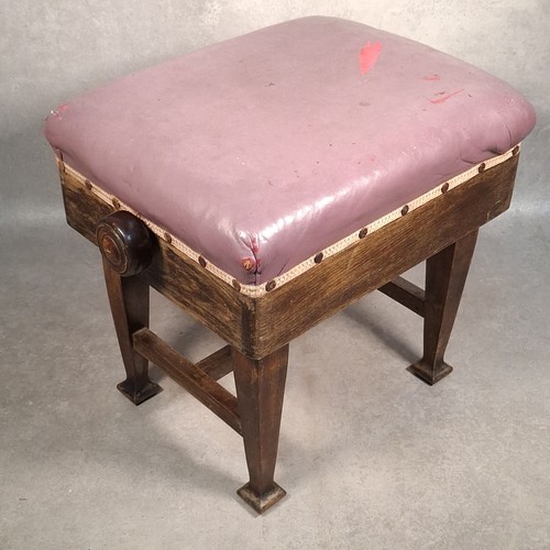Vintage adjustable piano - piano, stool